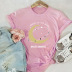 Camiseta de puro algodón Space Moon Starry Sky NSSN40359
