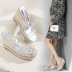 summer new high-heeled beach slippers NSHU40405