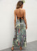 retro printing strappy one-piece beach skirt  NSOY40452