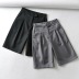 casual wide leg suit shorts  NSAC47002