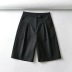 casual wide leg suit shorts  NSAC47002
