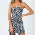 sexy zebra print suspender dress NSAC47003