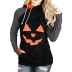 Halloween pumpkin print long-sleeved sweatshirt NSYF47022