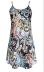 fashion printed suspender dress NSYF47062