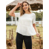 new summer stitching loose blouse NSSA47129