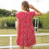 fashion loose round neck floral dress  NSSA47190