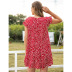 fashion loose round neck floral dress  NSSA47190