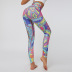 impresión de pantalones de yoga de cintura alta NSNS47235