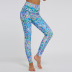 impresión de pantalones de yoga deportivos elásticos de cintura alta NSNS47246