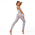 pantalones de yoga deportivos con estampado de cintura alta NSNS47262