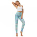 printing high-waist slim-fitting sports yoga pants NSNS47270
