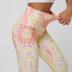 Slim high waist printing sports yoga pants  NSNS47293