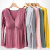 fashion warm long-sleeved nursing tops NSXY47371