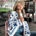 blue and white porcelain embroidered jacket NSAC48770