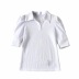 Lantern sleeve solid POLO shirt NSAC48774