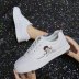 all-match lace-up casual white shoes  NHTZY49076