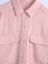 pocket draped solid color shirt NSAM48881
