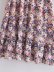 round neck floral laminated dress  NSAM48890