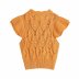 Frill trim button front knit vest NSAM48896