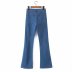 retro thin stretch flared jeans  NSAM48899