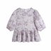 printed skirt hem short-sleeved top  NSAM48907