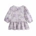 printed skirt hem short-sleeved top  NSAM48907