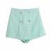 fashion double-breasted texture shorts NSAM48909