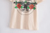 Rose print round neck T-shirt NSAM48915