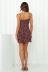 small floral sexy backless suspender dress NSYD48948