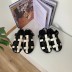 Woven leather flats sandals NSHU49009