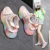 Lace up rainbow sole sneakers NSSC49027