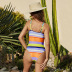 sling low-cut sleeveless one-piece swimsuit NSLM49065