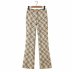 casual checkered bag hip trousers   NSAM49173