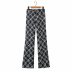 casual checkered bag hip trousers   NSAM49173