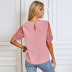 summer new fashion lace short-sleeved T-shirt NSAL49232