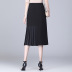 high-waist draped casual folds skirt NSYZ49409