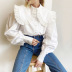 doll collar cotton long-sleeved shirt NSYSB49442