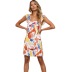 summer new printed sexy backless dress  NSYD49501