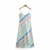 spring tie-dye silk satin texture dress NSAM49518