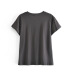 print round neck short sleeve T-shirt NSAM49689
