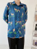lapel long-sleeved printing chiffon shirt  NSAM49775