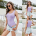sexy one-piece fashion round neck solid clothing NSLM49847