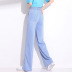 nuevos pantalones drapeados azules de verano NSYZ49885
