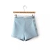 summer new  high waist zipper stretch denim shorts NSAC49948