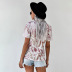 printing round neck short-sleeved t-shirt    NSSI50012