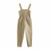 fashion poplin breasted sling jumpsuit  NSAM50057