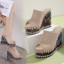 retro embroidered wedge sandals NSSO50107