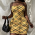 sexy slim printed sling dress NSFR50183