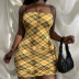 sexy slim printed sling dress NSFR50183