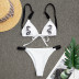 Dragon printed thong bikini swimsuit set NSALS50289